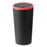 DM-143 ABS + PP Versatile Car Storage Bin with Lid Auto Vehicle Trash Can Fit Cup Holder - Black With Red Edge - 1