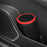 DM-143 ABS + PP Versatile Car Storage Bin with Lid Auto Vehicle Trash Can Fit Cup Holder - Black With Red Edge - 5