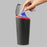 DM-143 ABS + PP Versatile Car Storage Bin with Lid Auto Vehicle Trash Can Fit Cup Holder - Black With Red Edge - 6