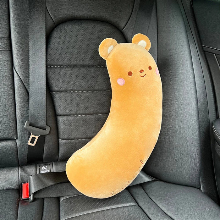 20x50cm Comfortable Cartoon Car Shoulder Pad Pillow Safety Belt Cushion for Neck Support - Bear - 2