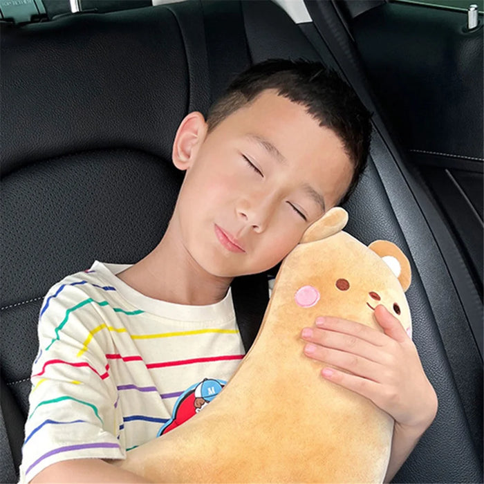 20x50cm Comfortable Cartoon Car Shoulder Pad Pillow Safety Belt Cushion for Neck Support - Bear - 5