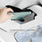 Nappa Texture PU Leather Car Glasses Storage Case Sun Visor Clip Sunglasses Holder - Grey - 4