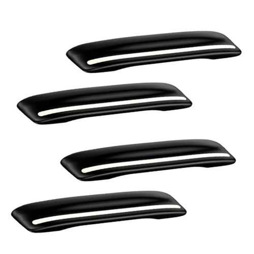 4Pcs Universal Car Door Edge Protector Rearview Mirror Bumper Guard Sticker  - Black - 1