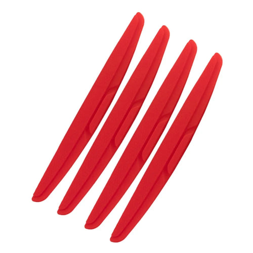 SHAN SHI 7755# 4Pcs Car Truck Door Anti-collision Guard Silicone Strips - Red - 1