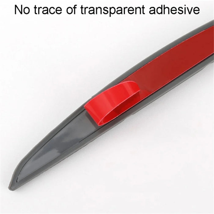 SHAN SHI 7755# 6Pcs Car Door Rearview Mirror Anti-collision Silicone Strips - Red - 6