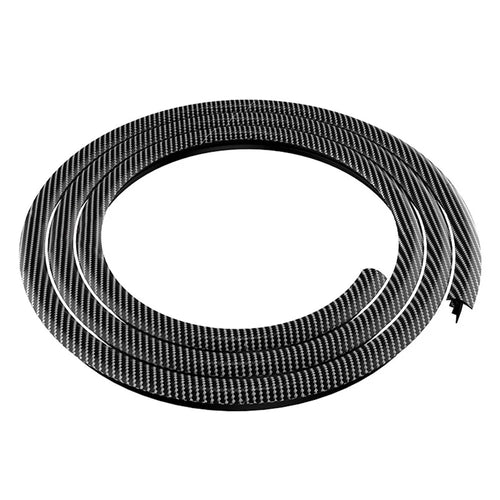 160cm Car Dashboard Seal Strip Soundproof Rubber Edges Sealing Strip - Carbon Fiber Texture - 1