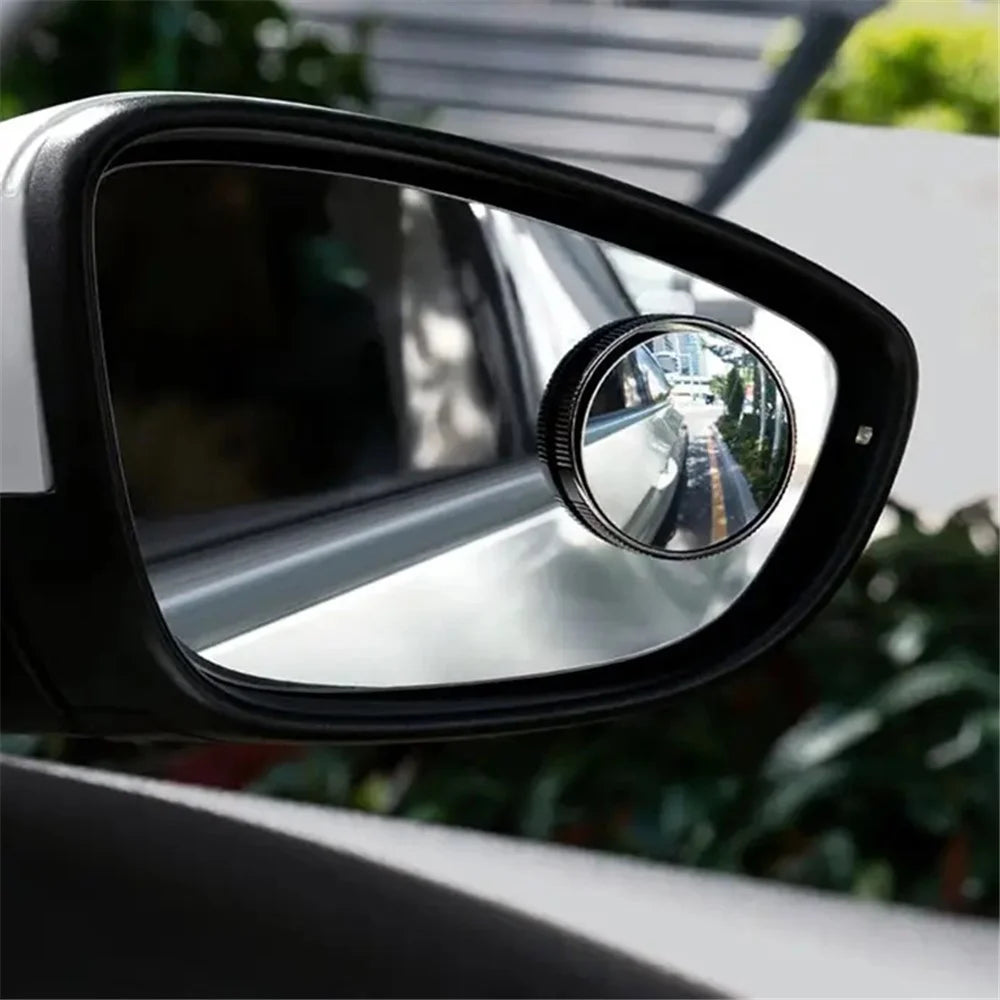 2Pcs Blind Spot Mirrors Rotating Automotive Side Blindspot Mirror for Car Waterproof HD Rear Glass - Tarnish - 3