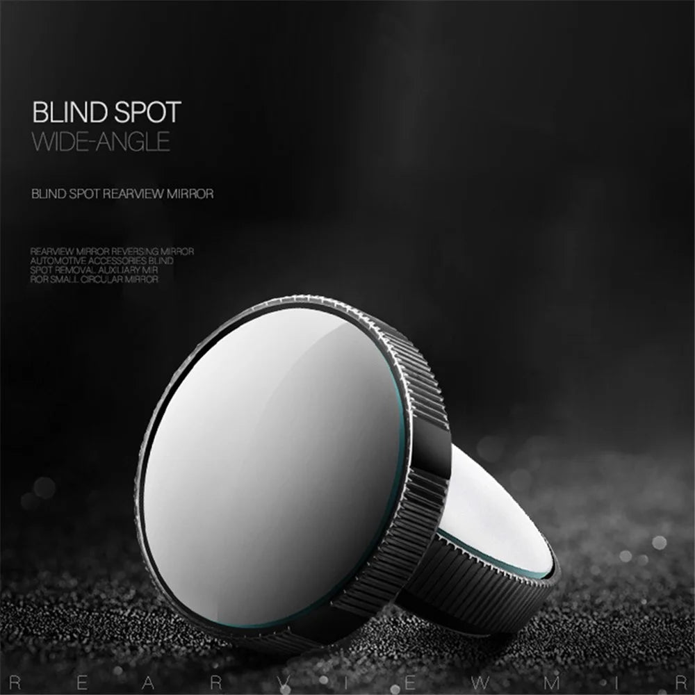 2Pcs Blind Spot Mirrors Rotating Automotive Side Blindspot Mirror for Car Waterproof HD Rear Glass - Tarnish - 4