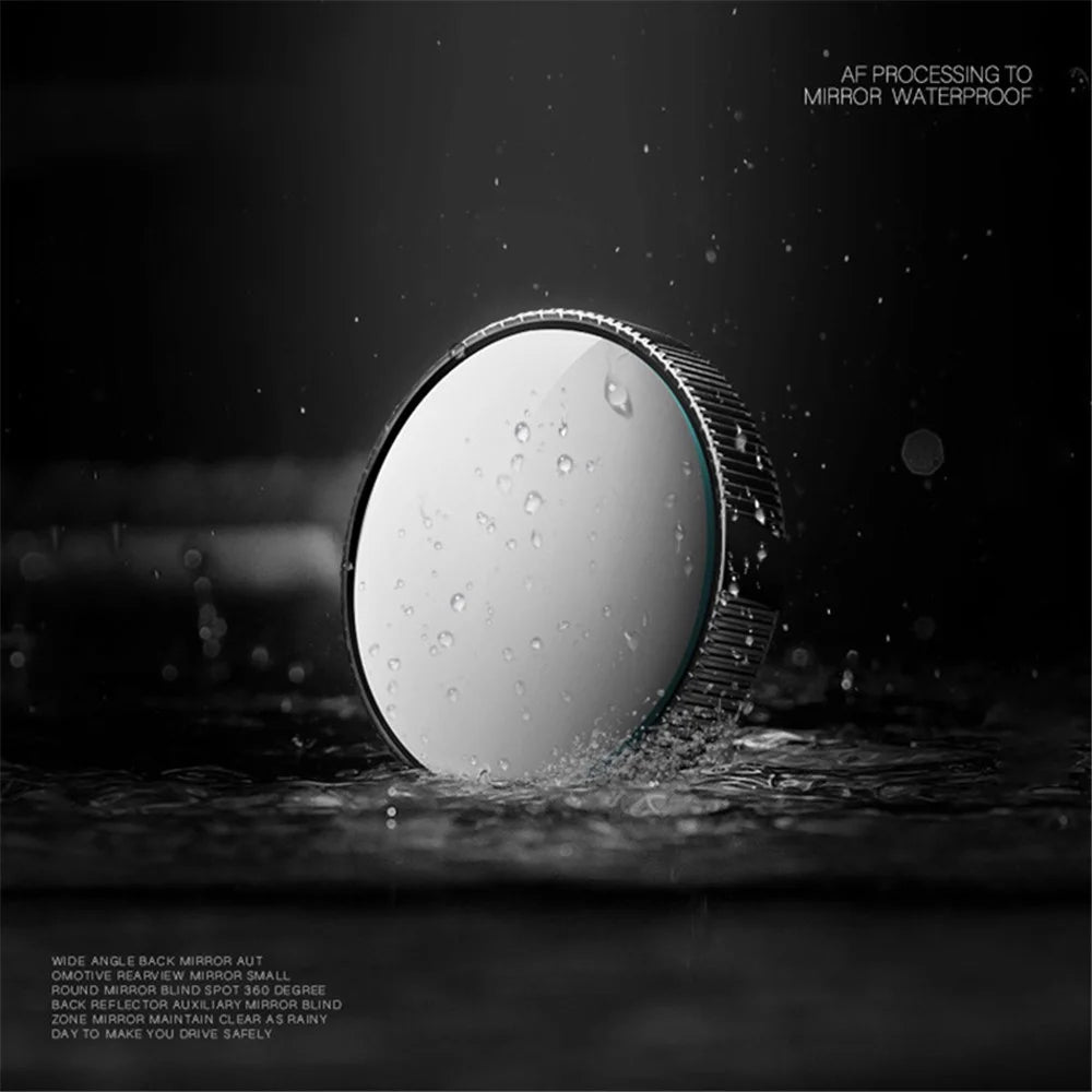 2Pcs Blind Spot Mirrors Rotating Automotive Side Blindspot Mirror for Car Waterproof HD Rear Glass - Tarnish - 5