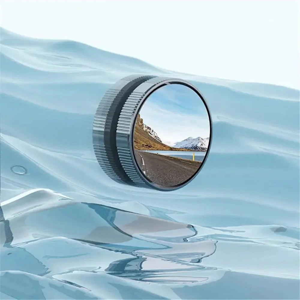 2Pcs Blind Spot Mirrors Rotating Automotive Side Blindspot Mirror for Car Waterproof HD Rear Glass - Tarnish - 6