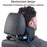 Position Adjustable Car Seat Neck Support Pillow Memory Foam Headrest Cushion - Black - 6