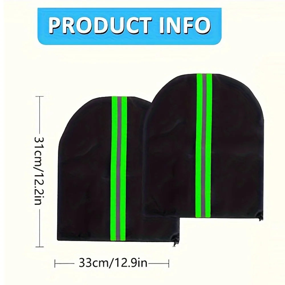 1 Pair 600D Oxford Cloth Car Rearview Mirror Cover Thickened Rainproof Snow-Proof Cover - 6
