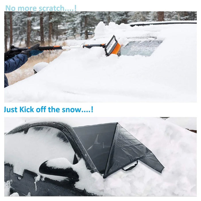 220x140cm 600D Oxford Cloth Thicken Car Front Windshield Waterproof Cover Windscreen Ice Snow Cover - 6
