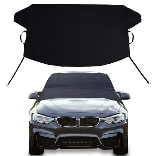 190x107cm 600D Oxford Cloth Thicken Car Front Windshield Waterproof Cover Windscreen Ice Snow Cover - 1