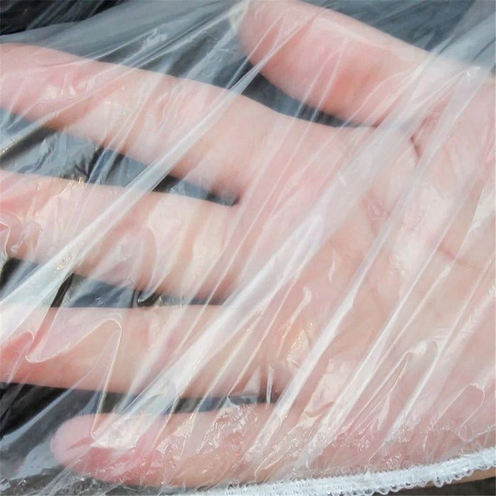 BY-004 Disposable PE Car Cover Universal Rain Dust Garage Cover with Elastic Band (Basic Version), Size: M - 4
