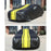 Splicing Design Outdoor Car Cover Sun Water Dust Protection Snowproof Aluminum Film Car Tarp Cover - Black+Yellow / 2XL - 2