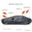 Splicing Design Outdoor Car Cover Sun Water Dust Protection Snowproof Aluminum Film Car Tarp Cover - Black+Yellow / 2XL - 3