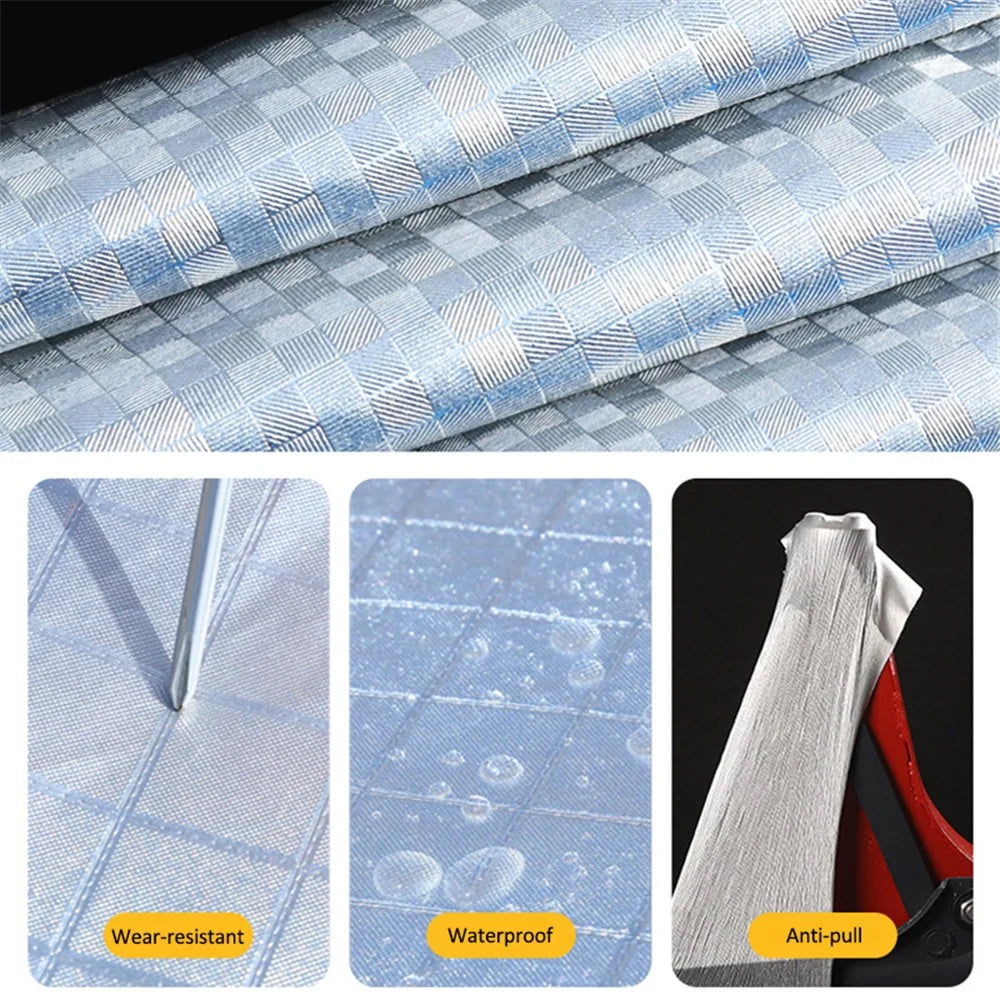 Car Cover Waterproof All Weather Rain Sun UV Protection Aluminum Foil Cover with Reflective Strips / Storage Bag - 2XL - 3