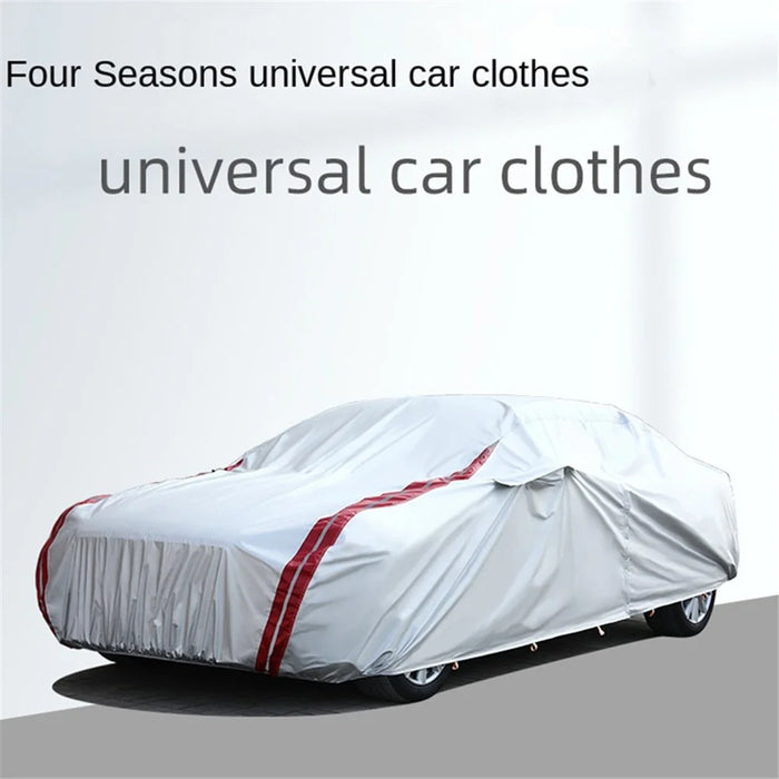 Oxford Cloth Car Cover All Weather Rain Snow UV Sun Hail Protector with Storage Bag - 2XL - 2