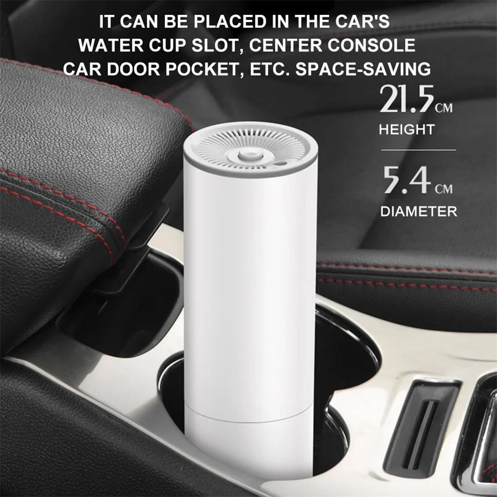 Portable Handheld Car Vacuum Cleaner 120W Car Charger Plug-in Auto Vacuum Cleaner with HEPA Filter - White - 4