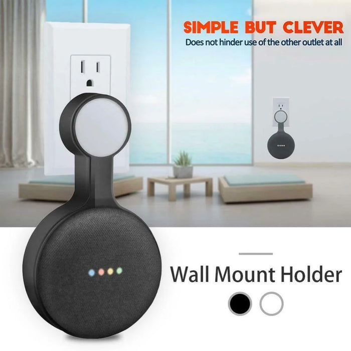 Wall-mounted Holder Wall-mounted Speaker Bracket Socket Accessory for Google Home Mini Smart Speaker - Black - 2