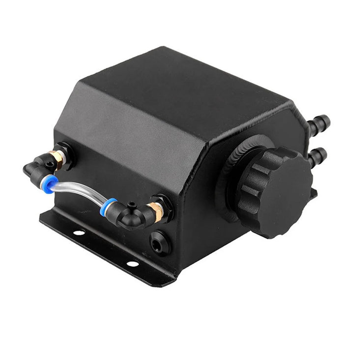 FST009-BK Car Modification 1L Aluminum Radiator Coolant Overflow Bottle Recovery Water Tank Reservoir - 1