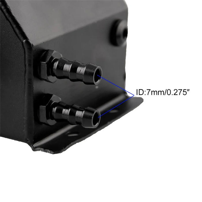 FST009-BK Car Modification 1L Aluminum Radiator Coolant Overflow Bottle Recovery Water Tank Reservoir - 4
