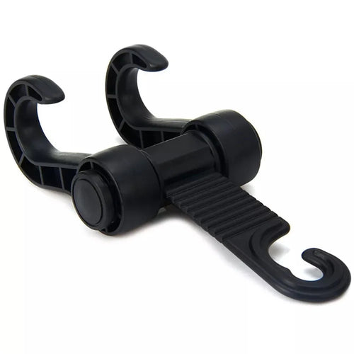 Car Seat Back Hook Multi-functional Auto Car Seat Headrest Hanger Holder, Double Hanging Hook - 1