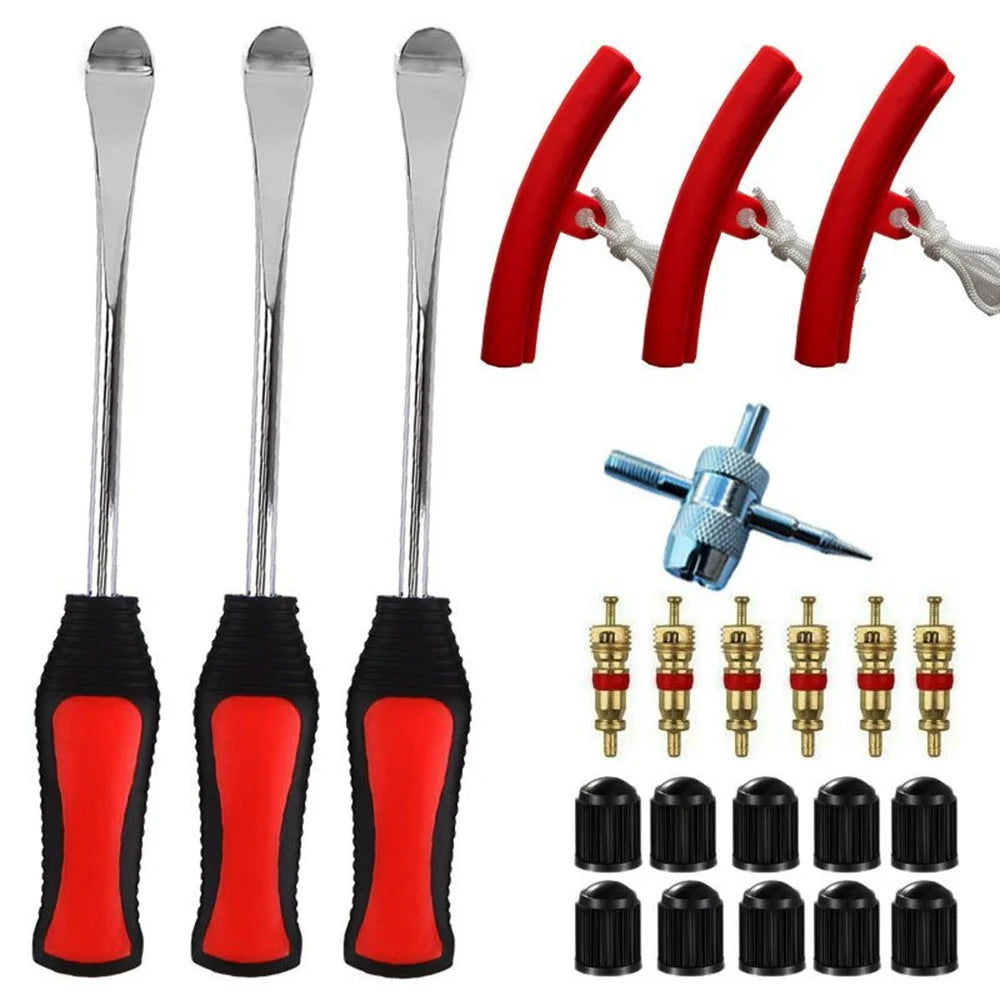 23Pcs / Set Tire Lever Tool Car Motorcycle Bike Wheel Rim Removal Repair Kit - 1