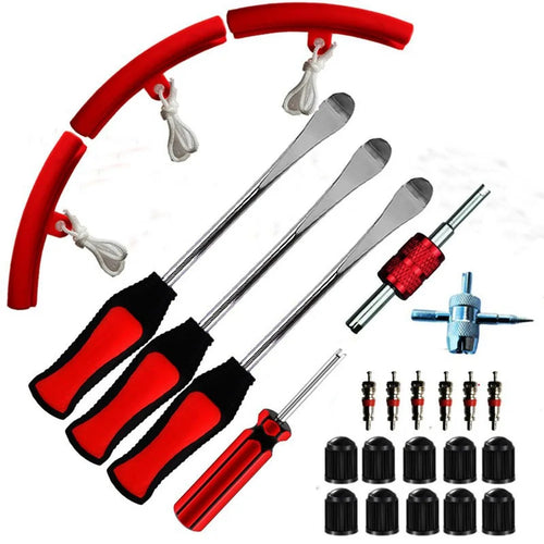 25Pcs / Set Tire Lever Tool Car Motorcycle Bike Wheel Rim Removal Repair Kit - 1