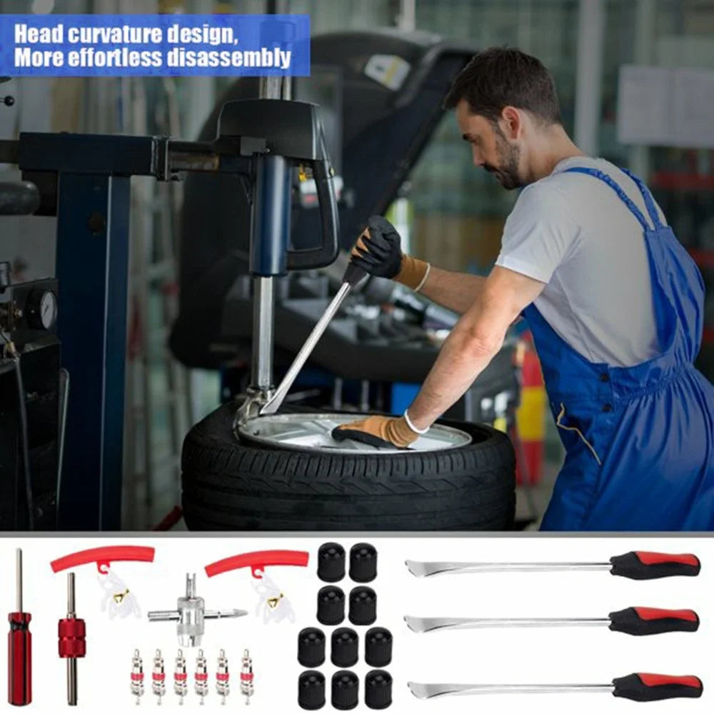 25Pcs / Set Tire Lever Tool Car Motorcycle Bike Wheel Rim Removal Repair Kit - 3