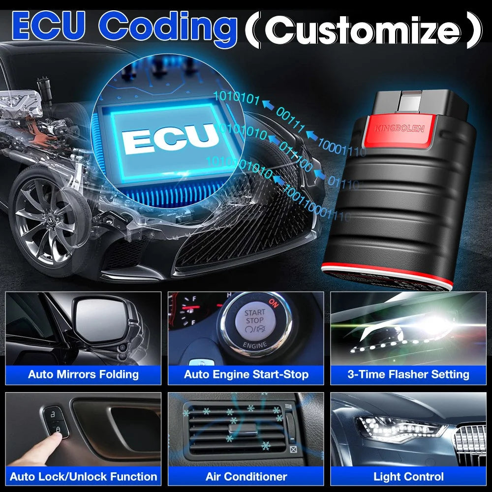 KINGBOLEN Ediag OBD2 Car Diagnostic Scanner Vehicle Engine Fault Code Reader - 7