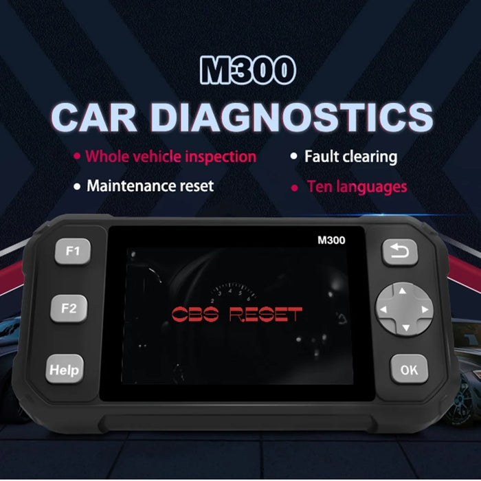 M300 OBD2 Car Diagnostic Scanner Engine Check Maintenance Universal Vehicle Code Reader - 2