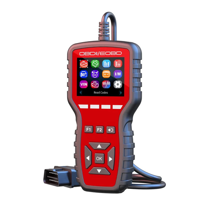 K2 OBD2 Car Diagnostic Scanner 40000+ Codes Color Screen Engine Fault Code Reader Clear Tool - Red - 3