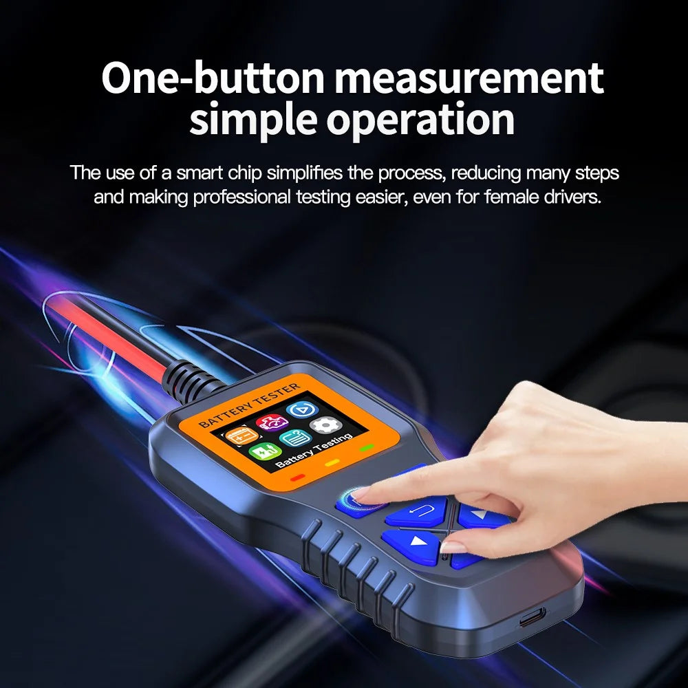 K1S Car Battery Tester 12V 24V 30V Lead Acid Battery Analyzer with CCA SOH Internal Resistance Test for Auto Motorcycle - 6