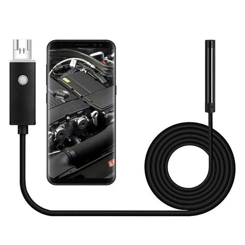 2m Flexible Wire 6-LED Industrial Endoscope 5.5mm Lens Android Phone Computer Borescope Waterproof USB / Micro USB Inspection Snake Camera - 1