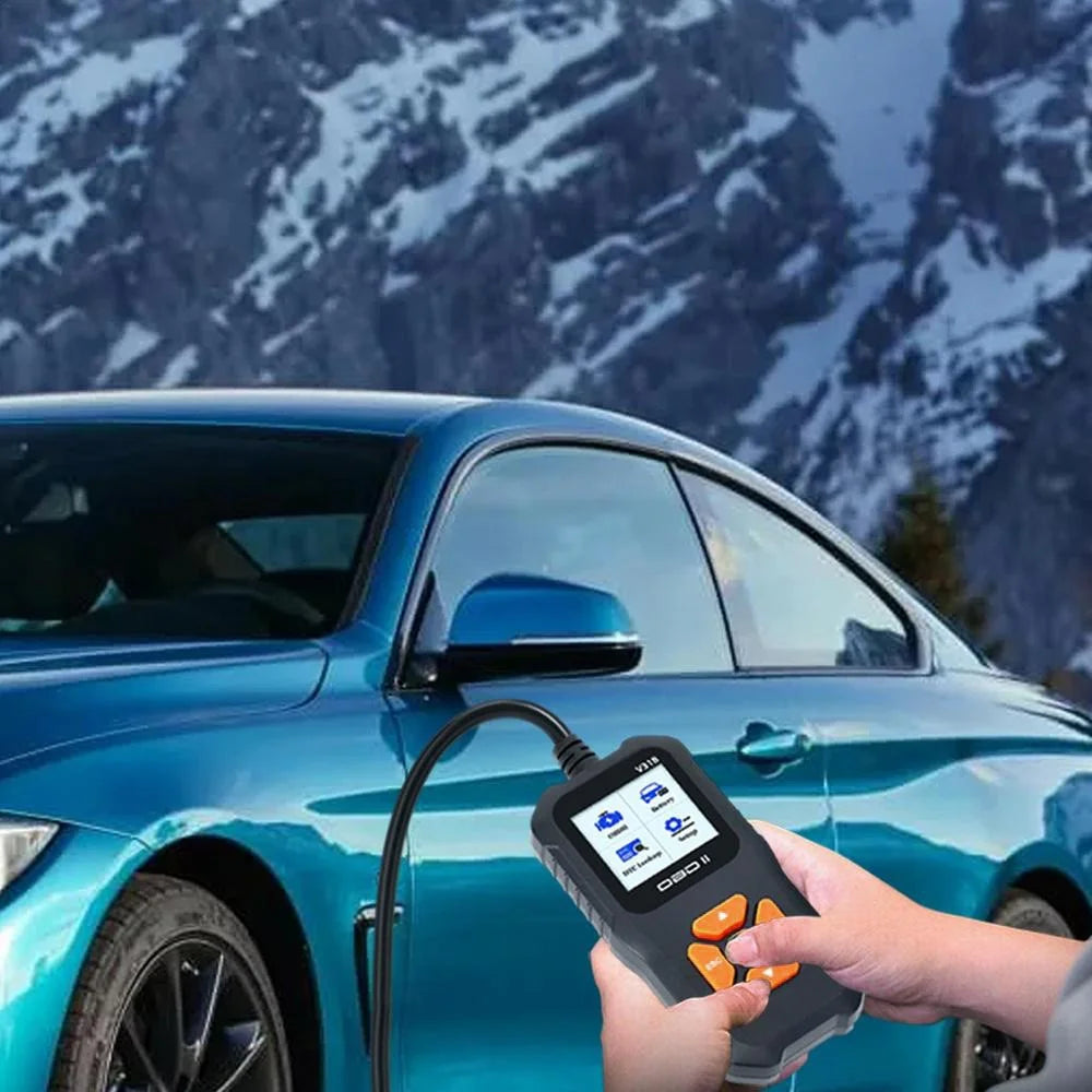 V318 OBD2 1.8-inch Car Fault Diagnosis Instrument Engine Tester Diagnostic Tool Battery Detector - 7