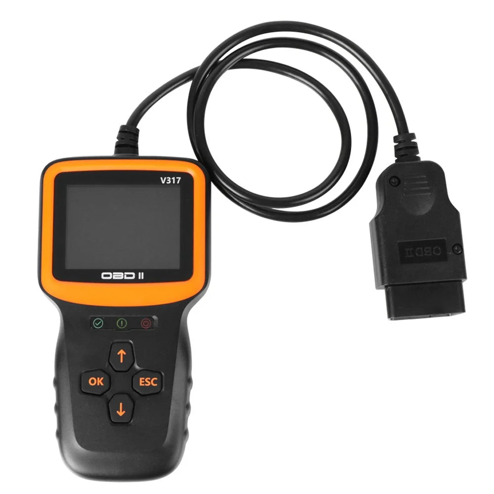 V317 OBD II Diagnostic Car Fault Detector Engine Tester Tool elm327 Car Reading Code Card Car Diagnostic Instrument - 1