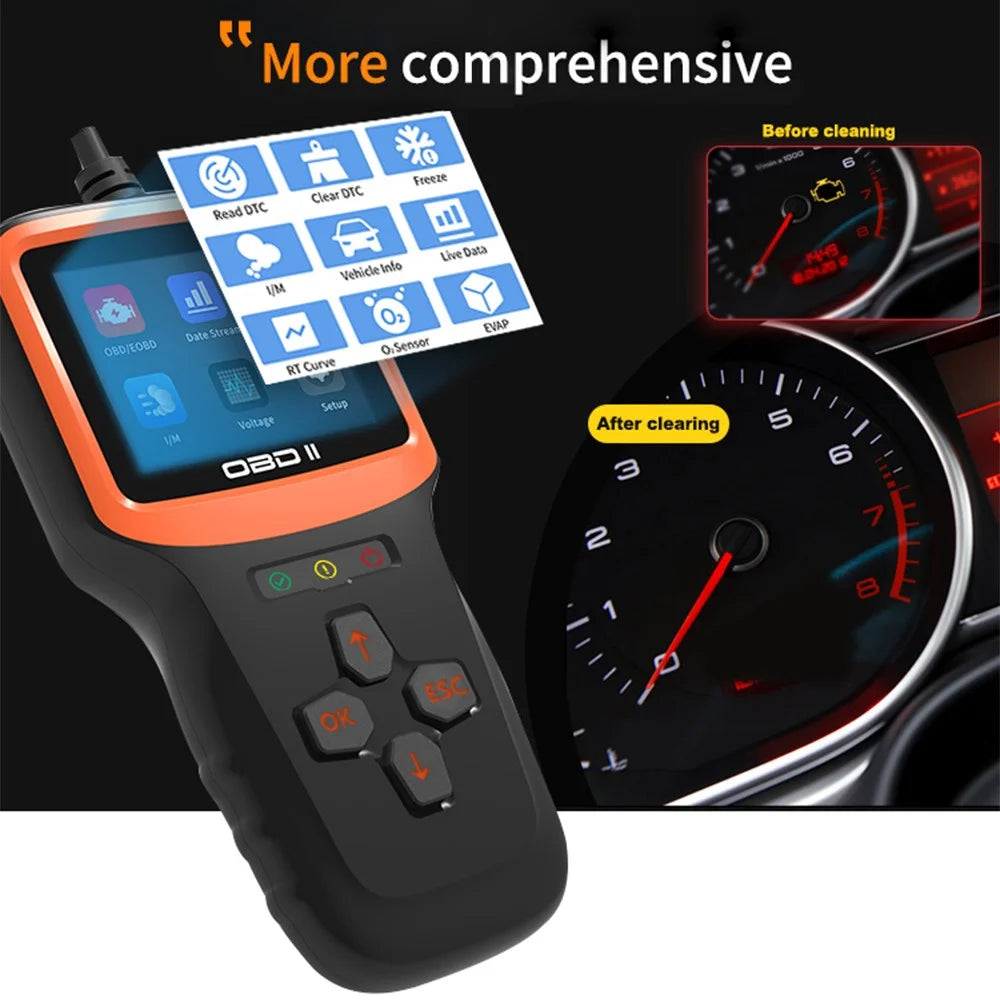 V317 OBD II Diagnostic Car Fault Detector Engine Tester Tool elm327 Car Reading Code Card Car Diagnostic Instrument - 4