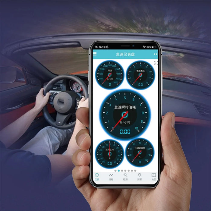V015 OBD2 Car Fault Diagnostic Scanner Bluetooth-compatible elm327 Universal Car Reader Code Engine Tester Tool - 3