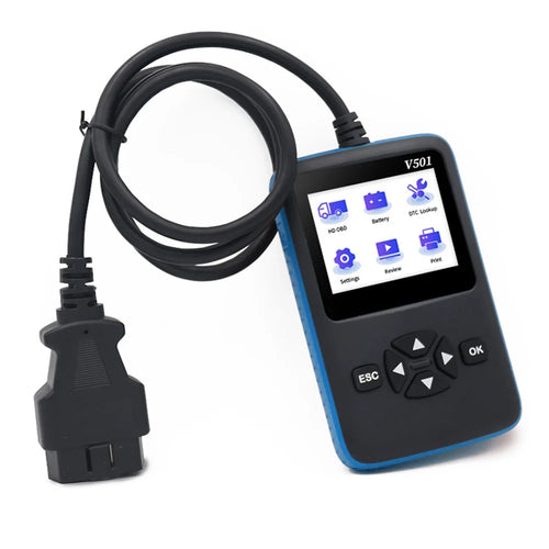V501 OBD2 Car Truck Diesel Oil Diagnostic Tool Vehicle Engine Fault Code Reader Scanner Analyzer - 1