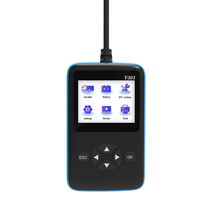 V501 OBD2 Car Truck Diesel Oil Diagnostic Tool Vehicle Engine Fault Code Reader Scanner Analyzer - 7
