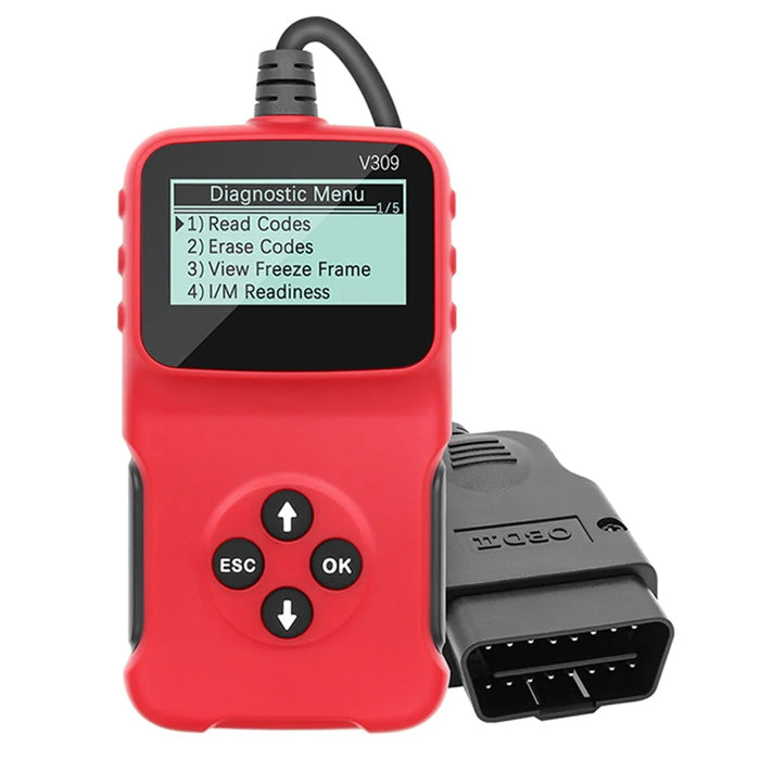 V309 Car Engine Scanner OBD2 ELM327 Vehicle Code Reader Diagnostic Analyzer Support Multiple Languages - 1