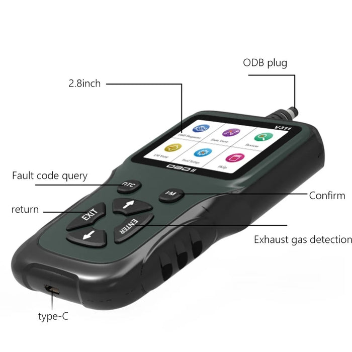 V311 OBD2 Engine Scanner Vehicle Code Reader Auto Diagnostic Analyzer Check Engine Light for Car - 3