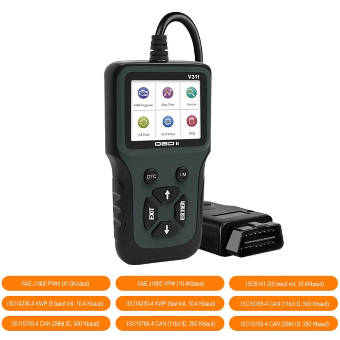 V311 OBD2 Engine Scanner Vehicle Code Reader Auto Diagnostic Analyzer Check Engine Light for Car - 5