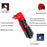 8 in 1 Car Safety Hammer with Seat Belt Cutter Multifunctional Screwdrivers Car Tools with LED Light - 5