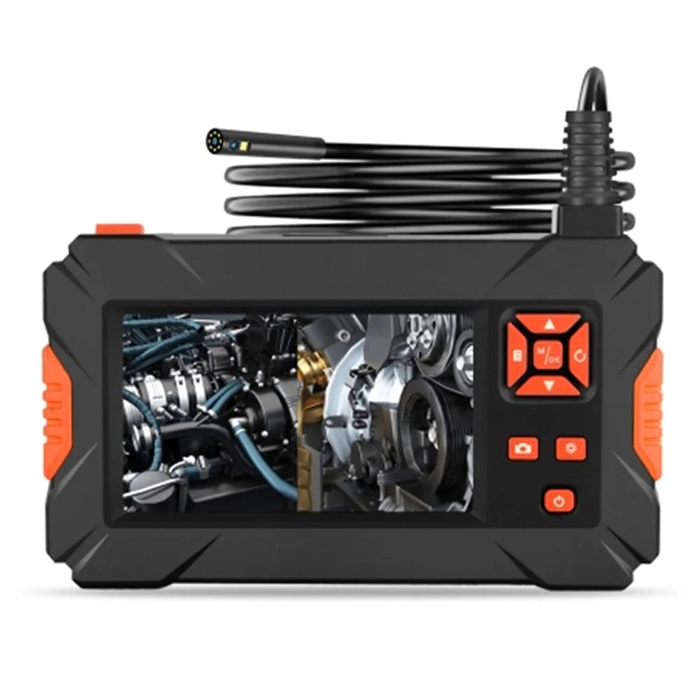P130 10m Hard Wire Inspection Camera 8mm Tri-Lens Waterproof LED Drain Pipe 4.3-Inch Screen Borescope - 1