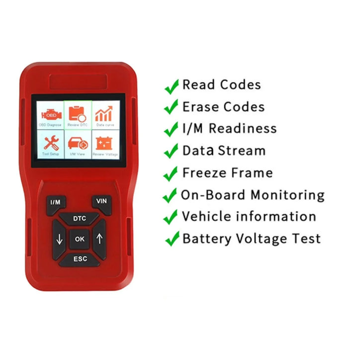TK209 Car Diagnostic Scanner OBD2 Code Reader Engine System Diagnostic Tools - 2