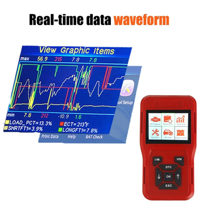 TK209 Car Diagnostic Scanner OBD2 Code Reader Engine System Diagnostic Tools - 7