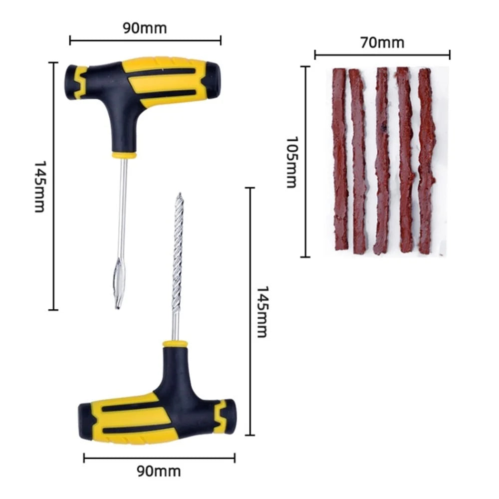 10Pcs / Set Car Tyre Puncture Repair Kit Auto Tire Repair Accessories for Truck Motorcycle - 7